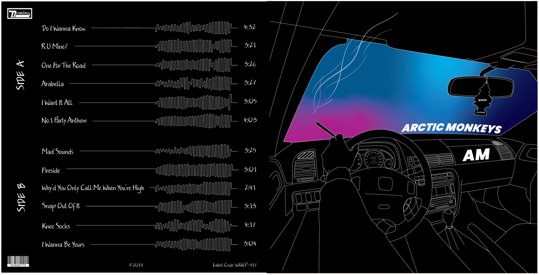 Vinyl Record Working File - Redesign for Arctic Monkeys AM album