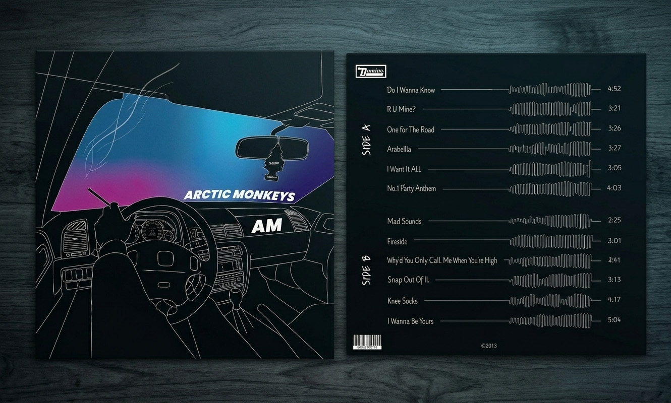 Vinyl Record Mockup - Redesign for Arctic Monkeys AM album